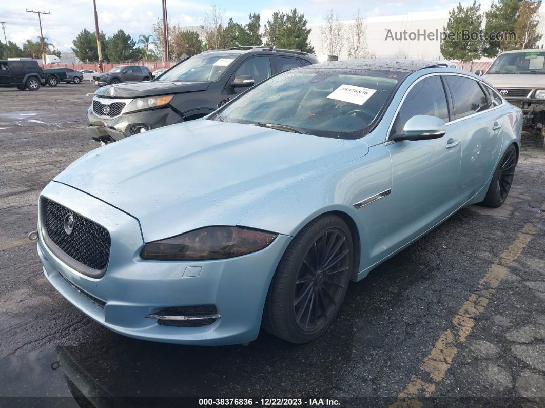 2013 Jaguar Xj Xjl Portfolio Light Blue vin: SAJWA2G13DLV53684