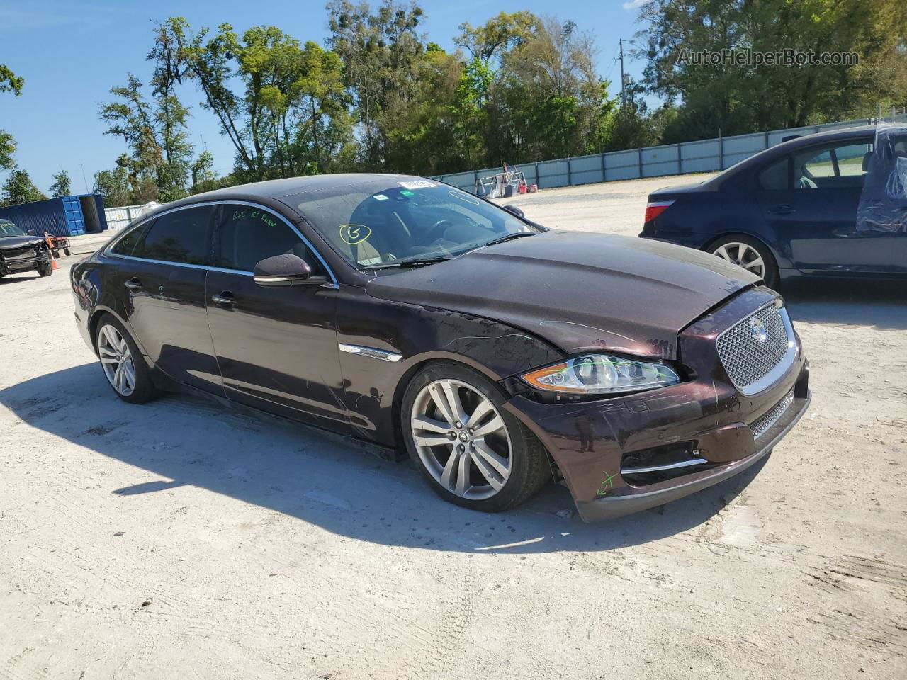 2013 Jaguar Xjl Portfolio Maroon vin: SAJWA2GB1DLV42580