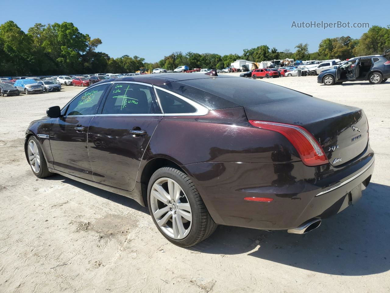 2013 Jaguar Xjl Portfolio Maroon vin: SAJWA2GB1DLV42580