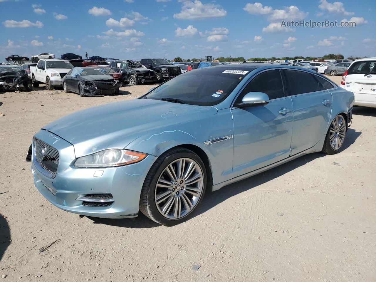 2013 Jaguar Xjl Portfolio Blue vin: SAJWA2GB2DLV43575