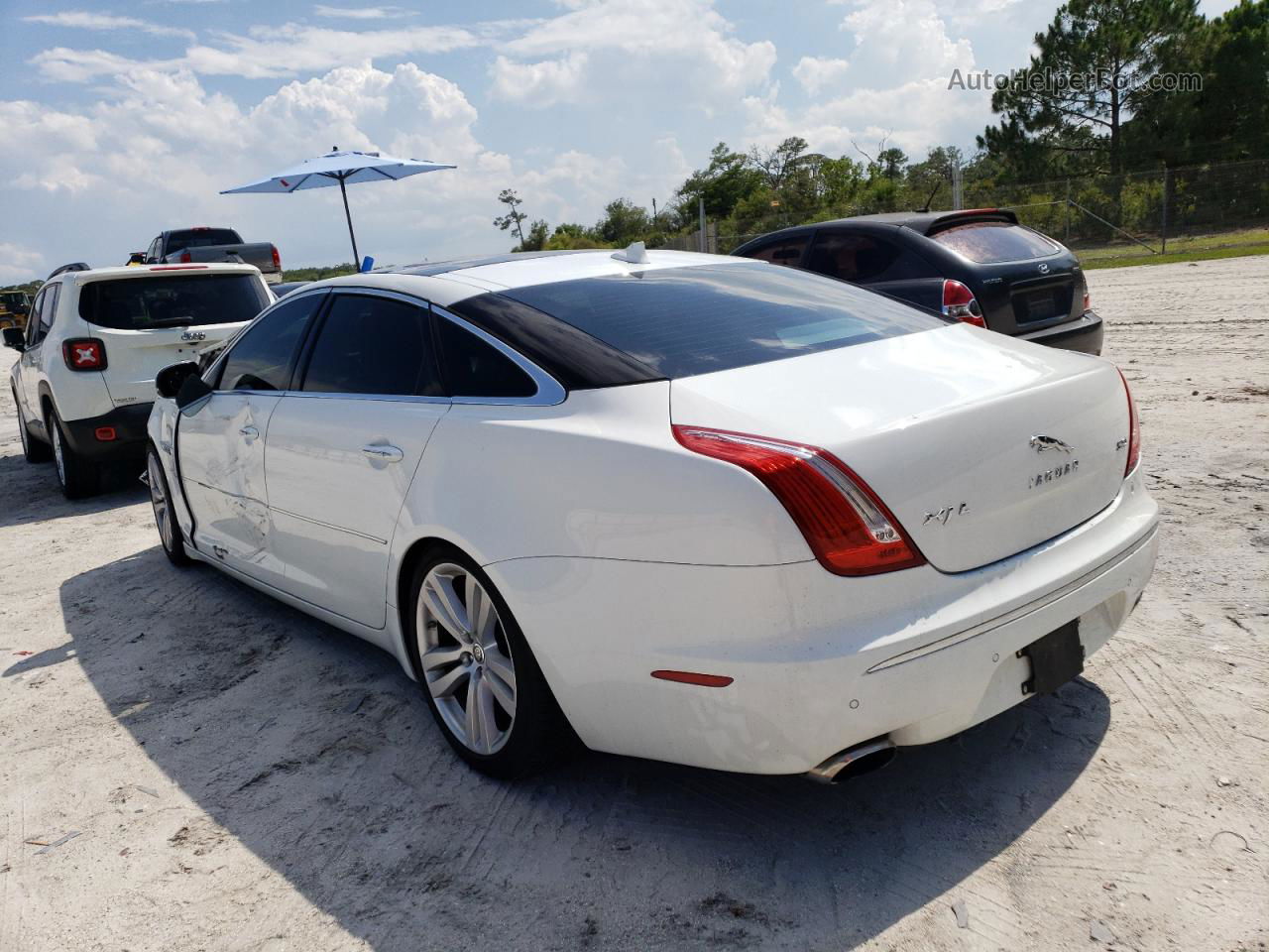 2013 Jaguar Xjl Portfolio White vin: SAJWA2GB7DLV41241