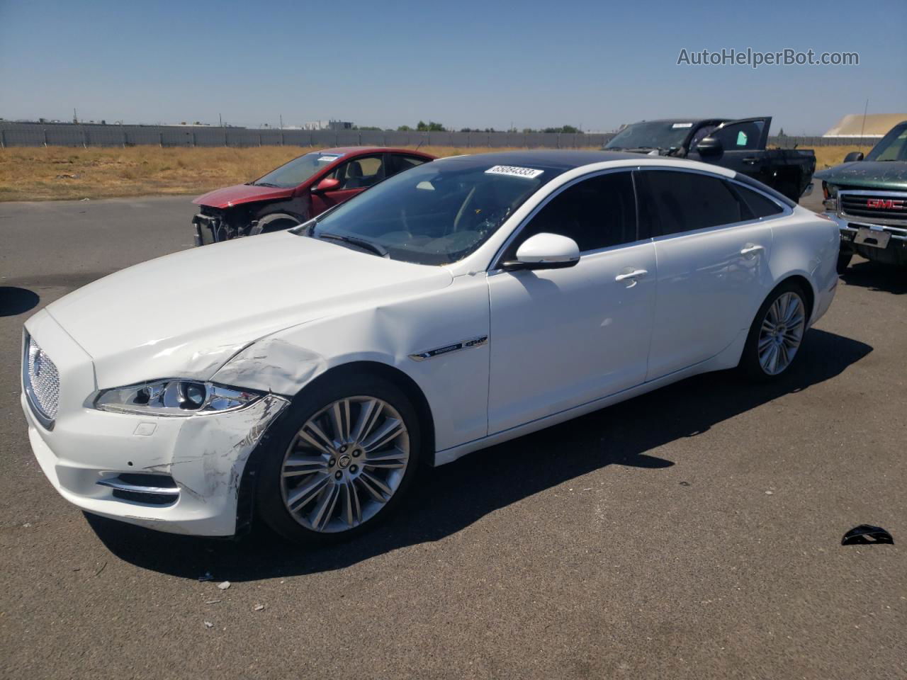 2013 Jaguar Xjl Supercharged White vin: SAJWA2GEXDMV42940