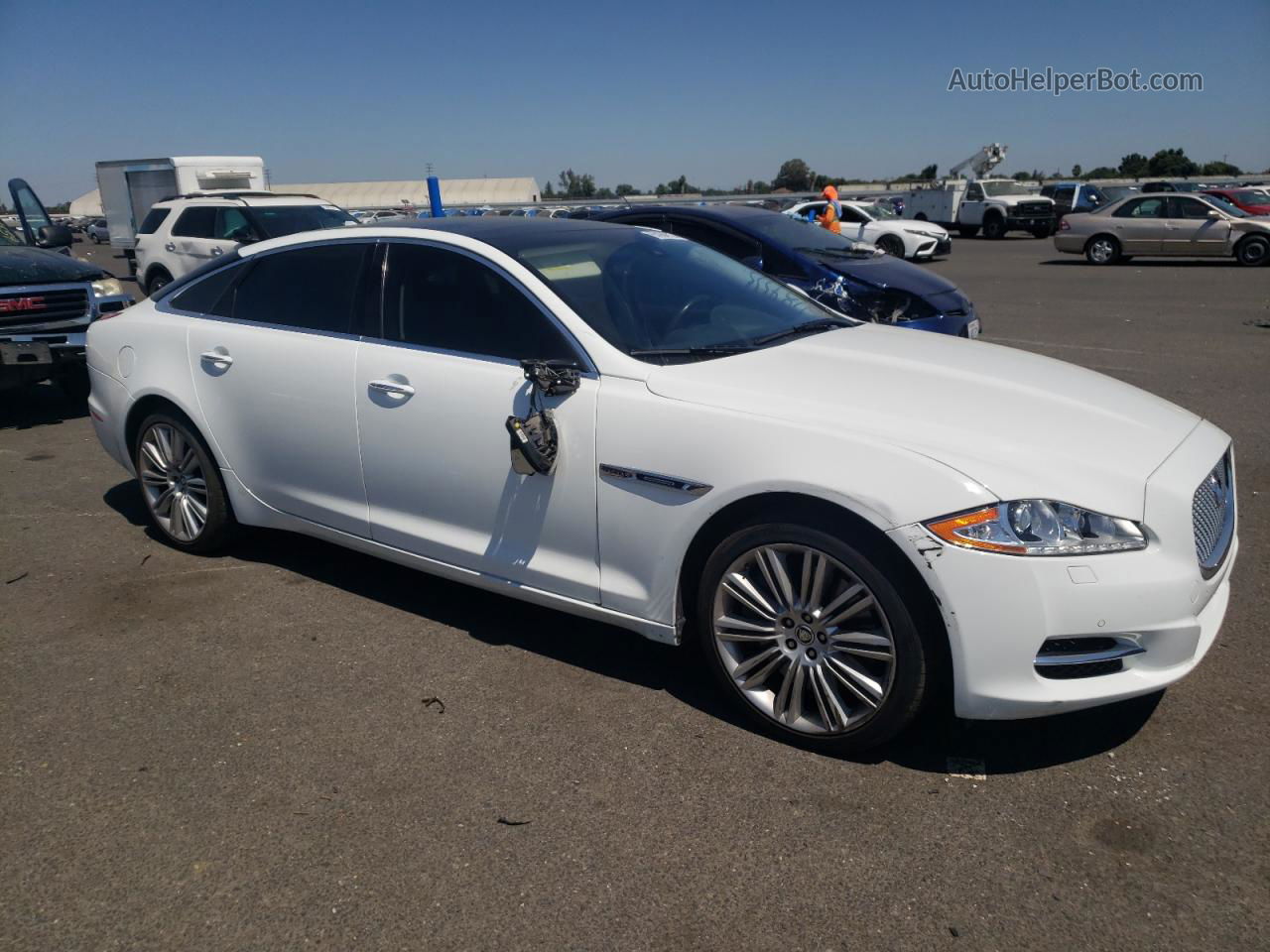 2013 Jaguar Xjl Supercharged White vin: SAJWA2GEXDMV42940