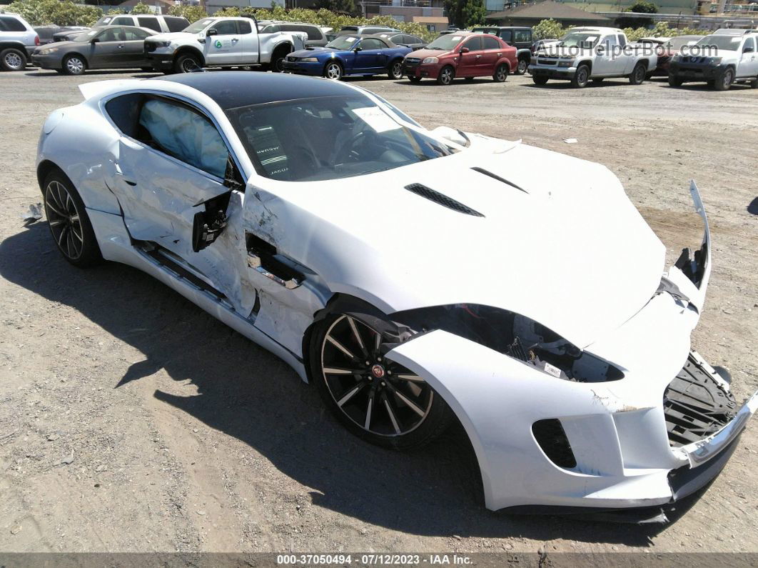 2016 Jaguar F-type White vin: SAJWA6AT7G8K30036