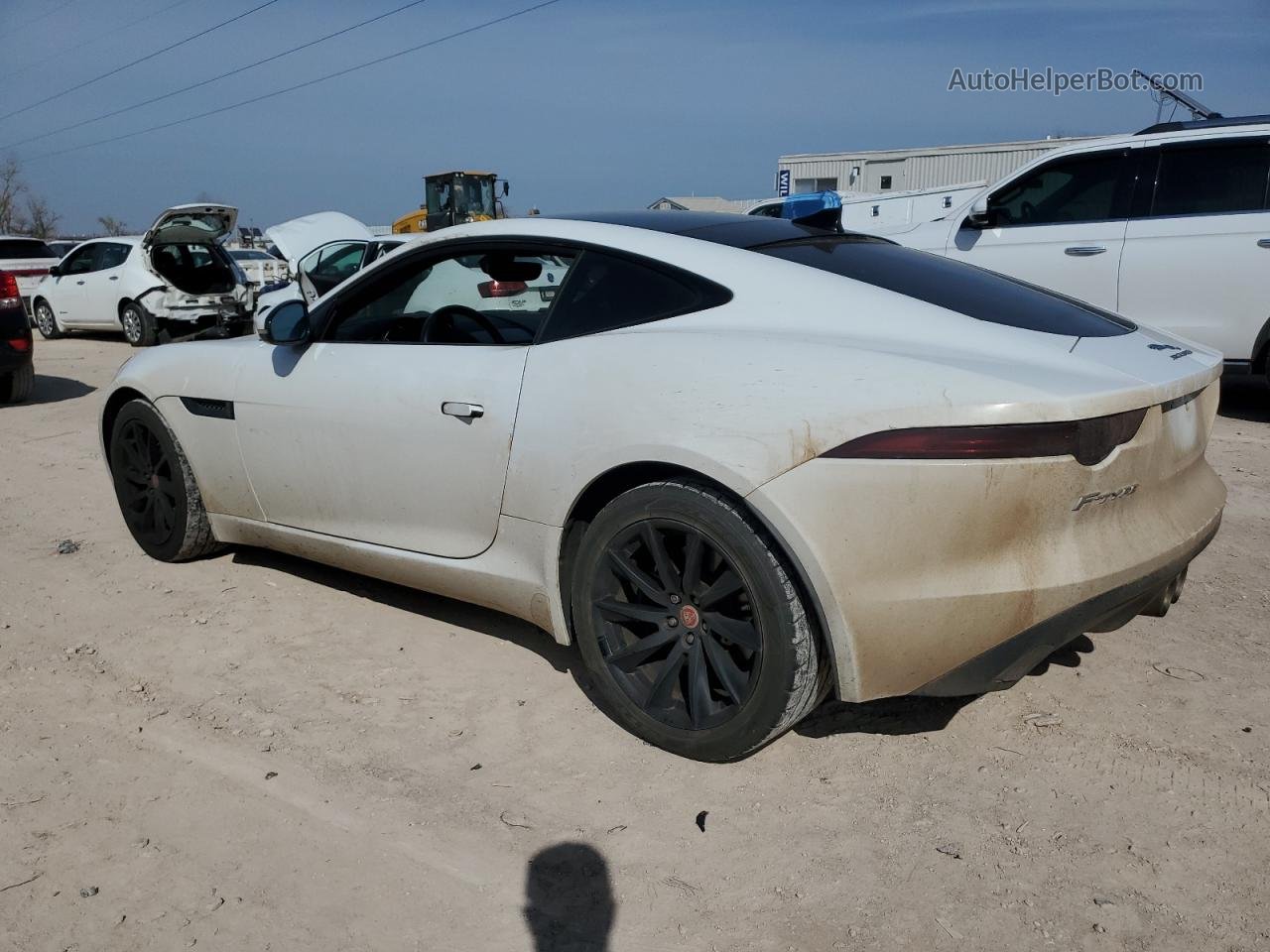 2016 Jaguar F-type  White vin: SAJWA6AT9G8K29261