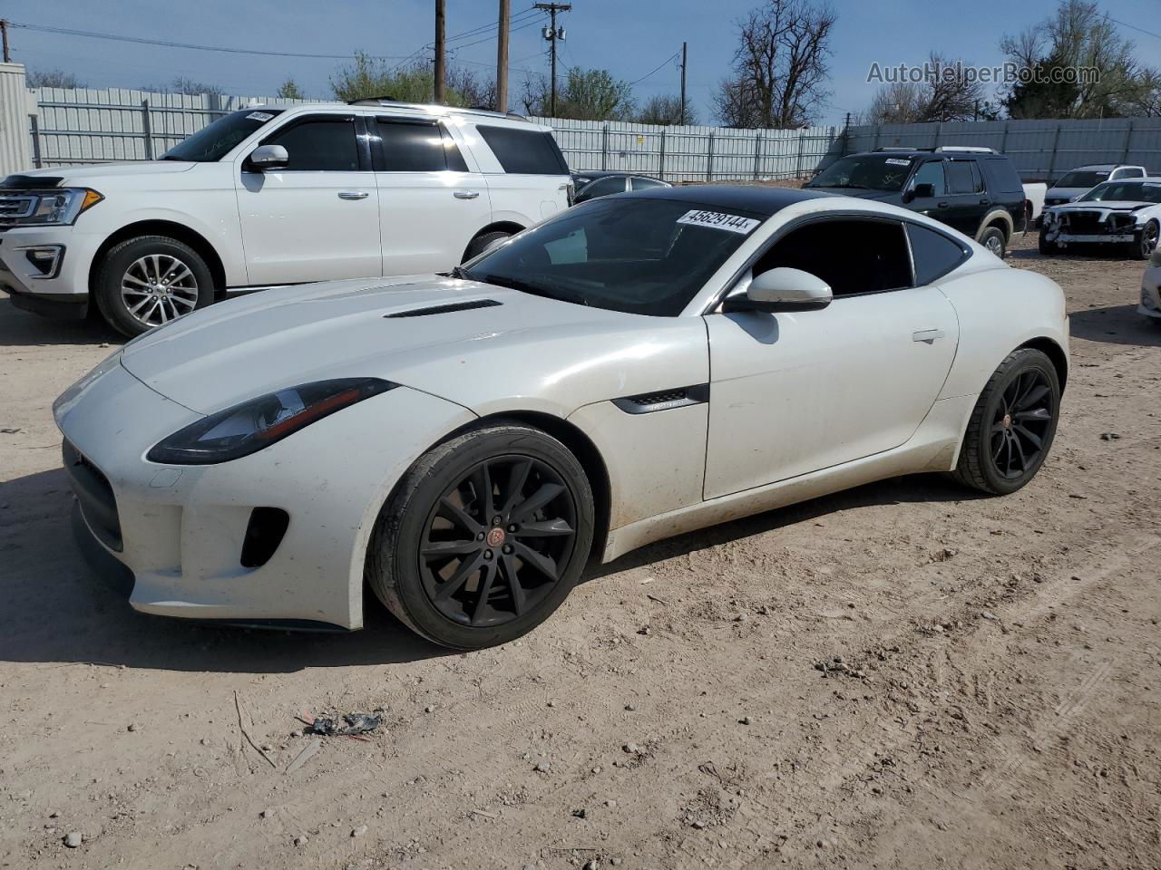 2016 Jaguar F-type  White vin: SAJWA6AT9G8K29261