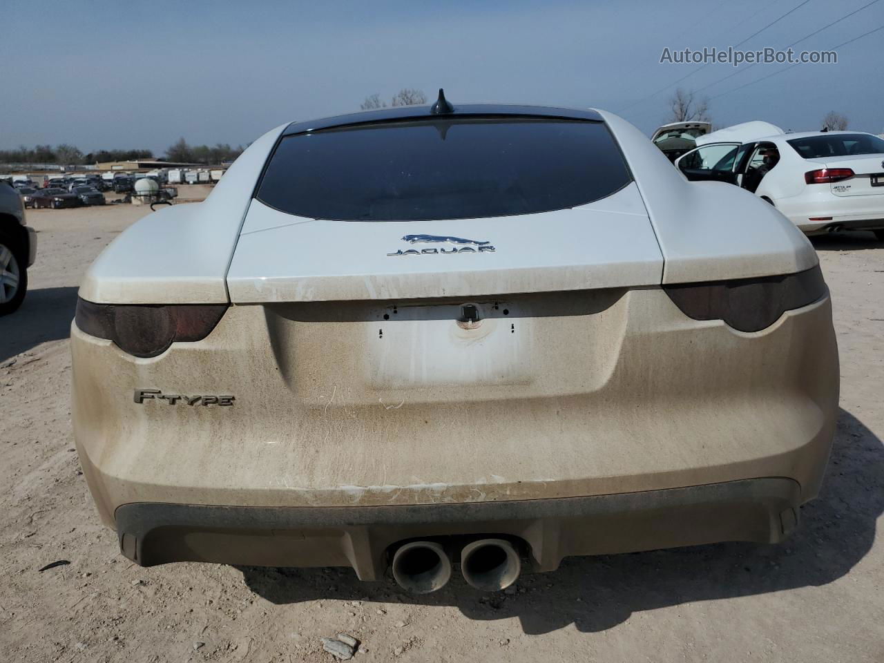 2016 Jaguar F-type  White vin: SAJWA6AT9G8K29261