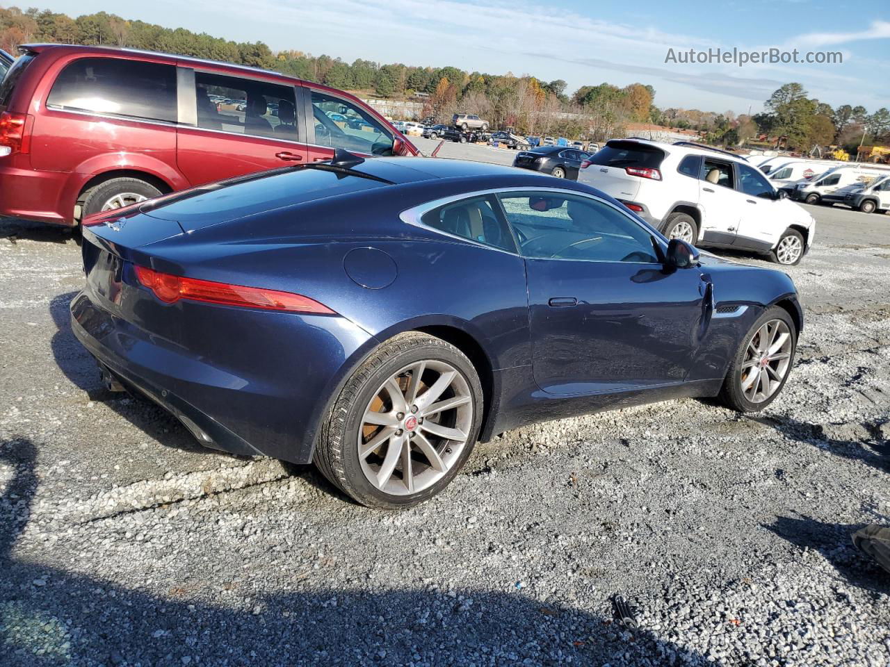 2016 Jaguar F-type S Blue vin: SAJWA6BU5G8K34531