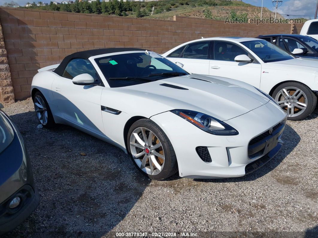 2016 Jaguar F-type S White vin: SAJWA6FU9G8K29682