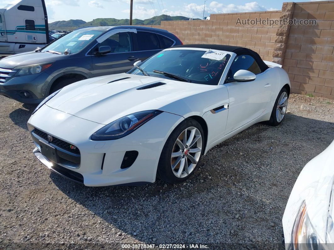 2016 Jaguar F-type S White vin: SAJWA6FU9G8K29682