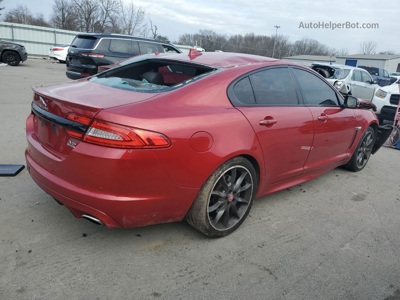 2015 Jaguar Xf 3.0 Sport Awd Red vin: SAJWJ0FF9F8U50678