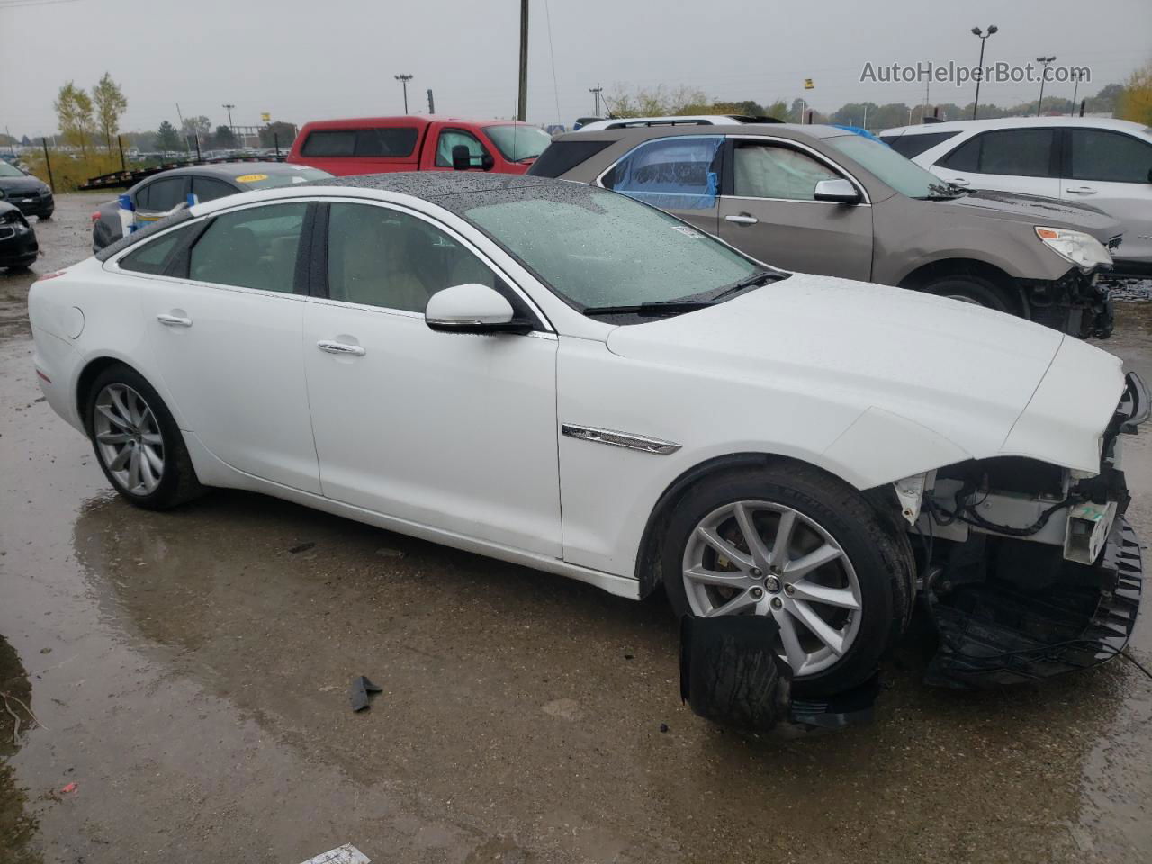 2013 Jaguar Xj  White vin: SAJWJ1CD9D8V45344