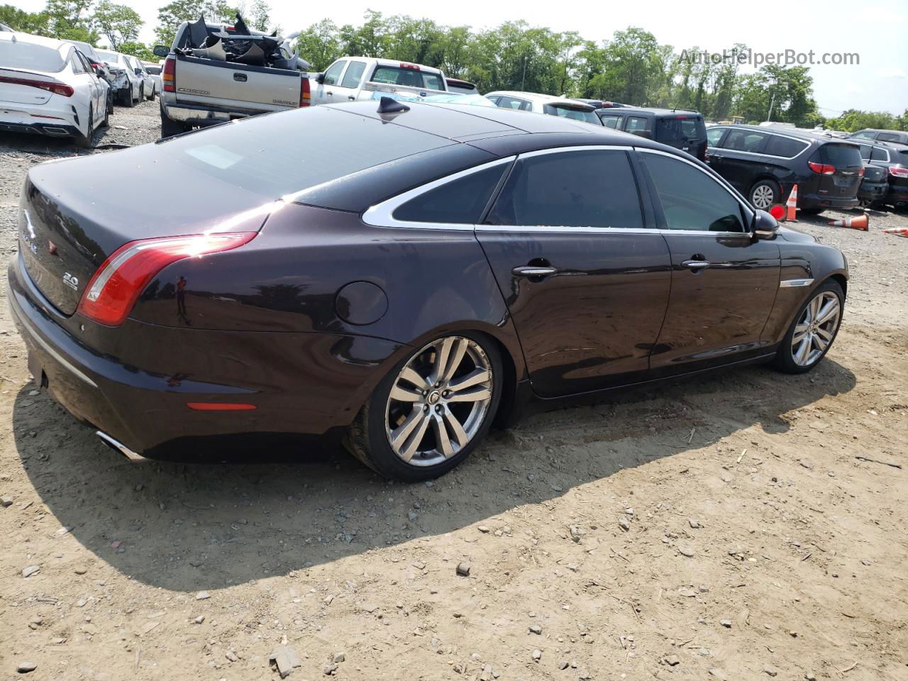 2013 Jaguar Xjl Portfolio Burgundy vin: SAJWJ2GD0D8V45412