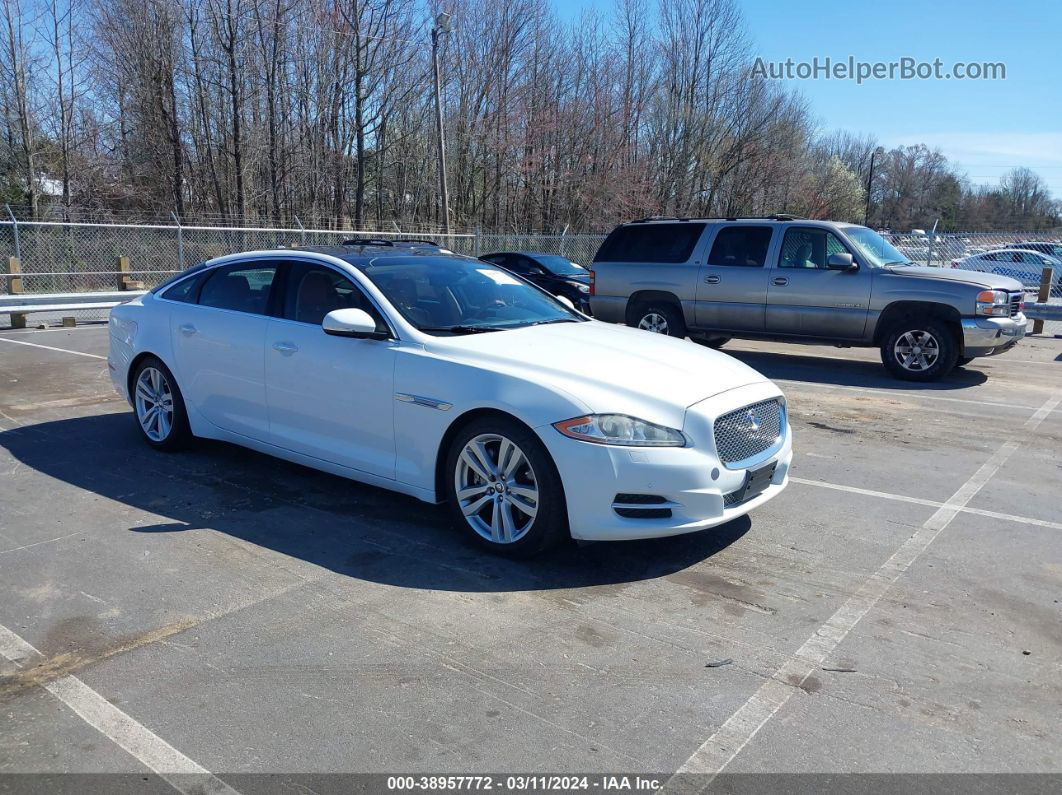 2013 Jaguar Xj Xjl Portfolio White vin: SAJWJ2GD0D8V45877