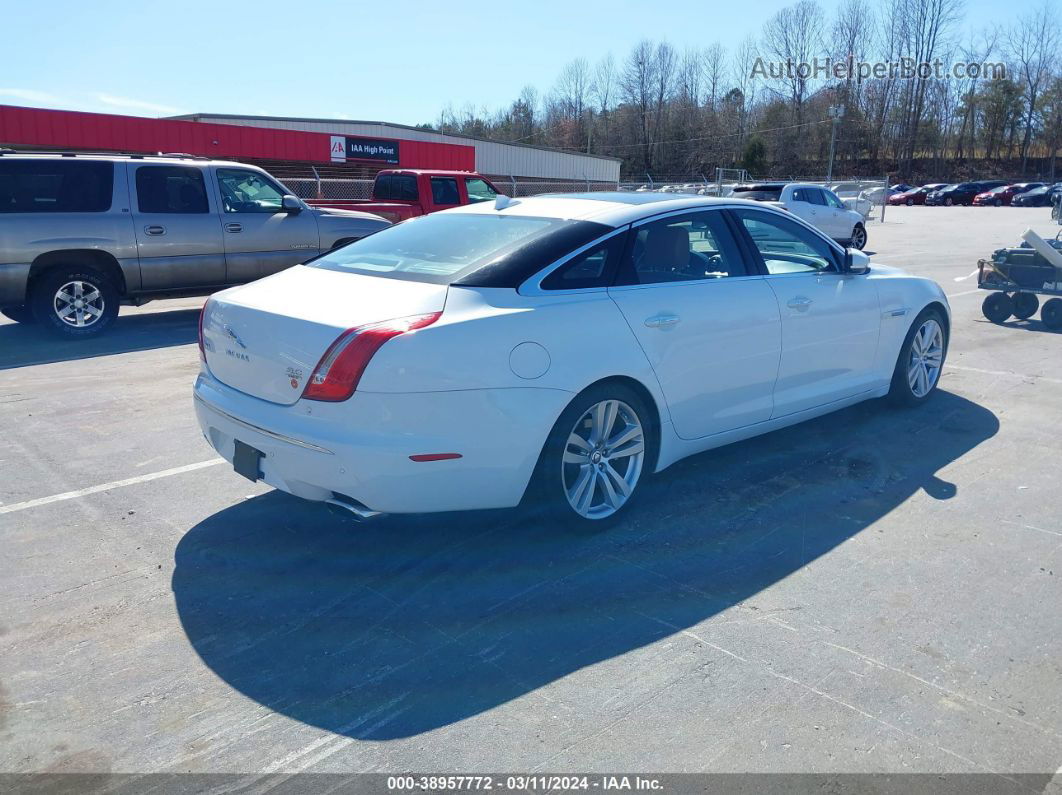 2013 Jaguar Xj Xjl Portfolio White vin: SAJWJ2GD0D8V45877