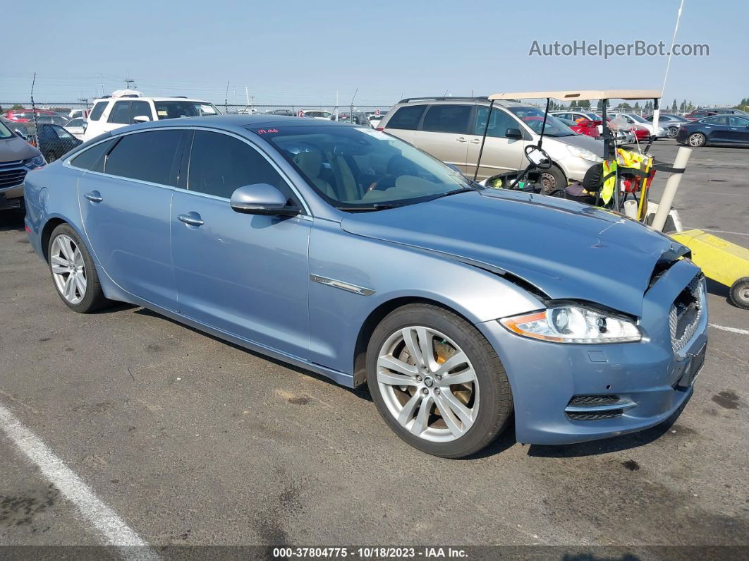 2013 Jaguar Xj Xjl Portfolio Light Blue vin: SAJWJ2GD0D8V49069