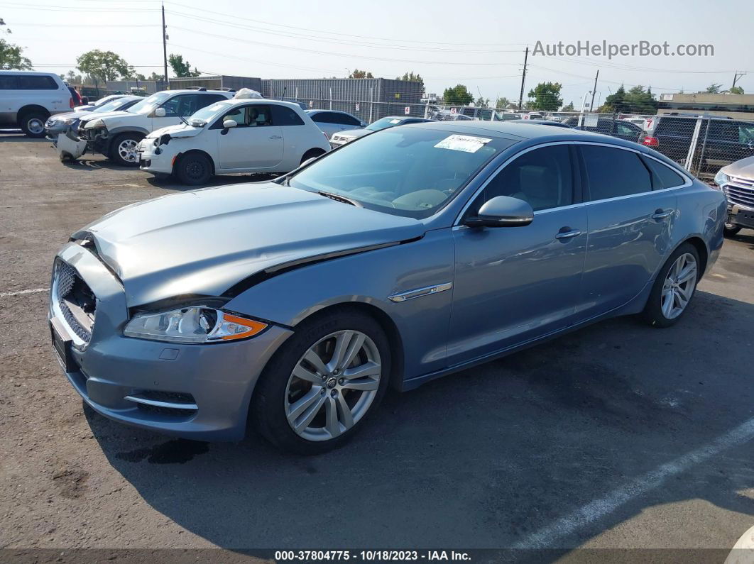 2013 Jaguar Xj Xjl Portfolio Light Blue vin: SAJWJ2GD0D8V49069