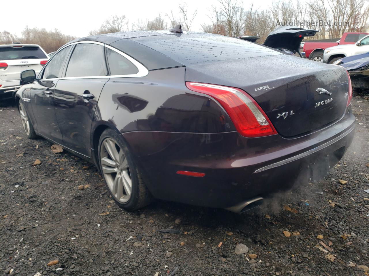 2013 Jaguar Xjl Portfolio Burgundy vin: SAJWJ2GD0D8V52795