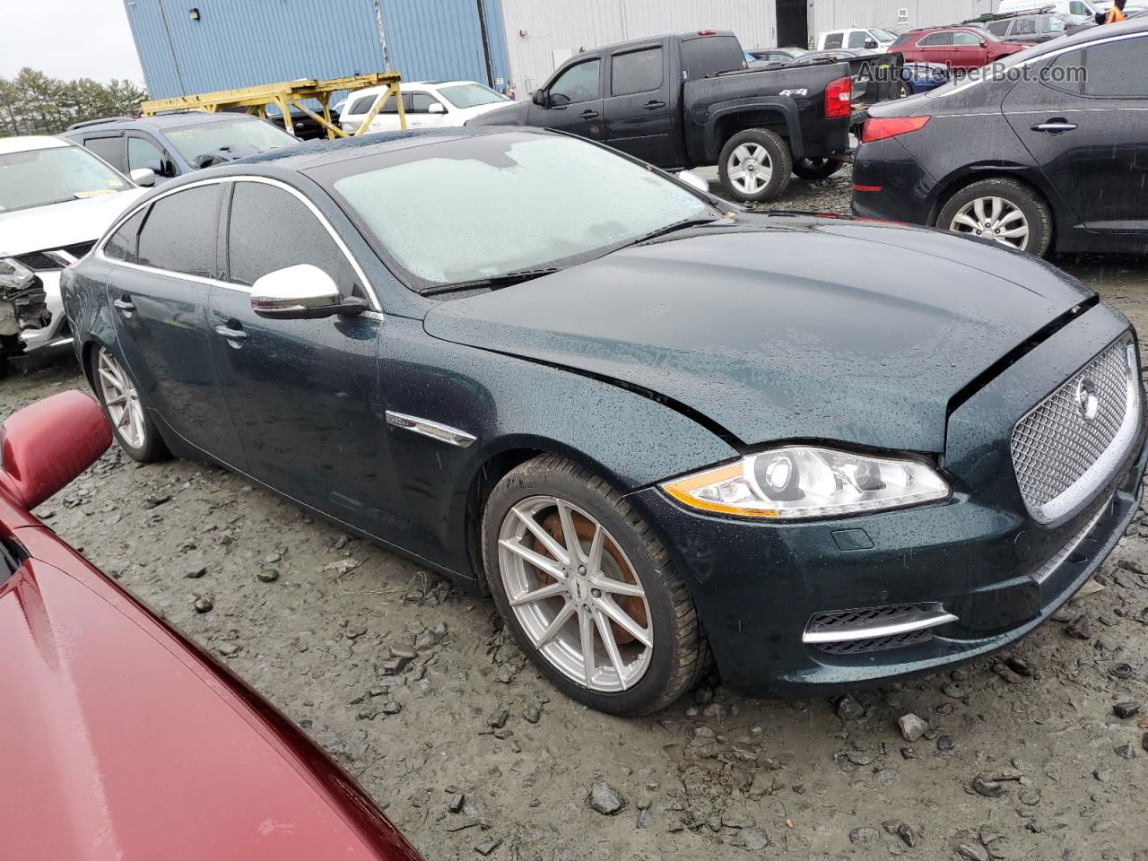 2013 Jaguar Xjl Portfolio Зеленый vin: SAJWJ2GD2D8V39188