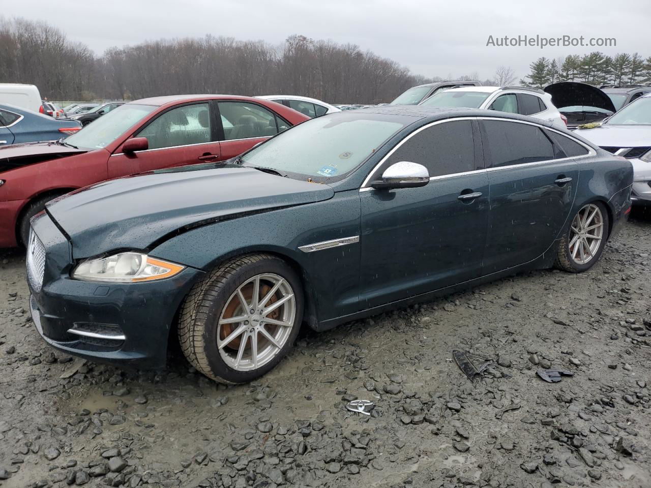 2013 Jaguar Xjl Portfolio Зеленый vin: SAJWJ2GD2D8V39188