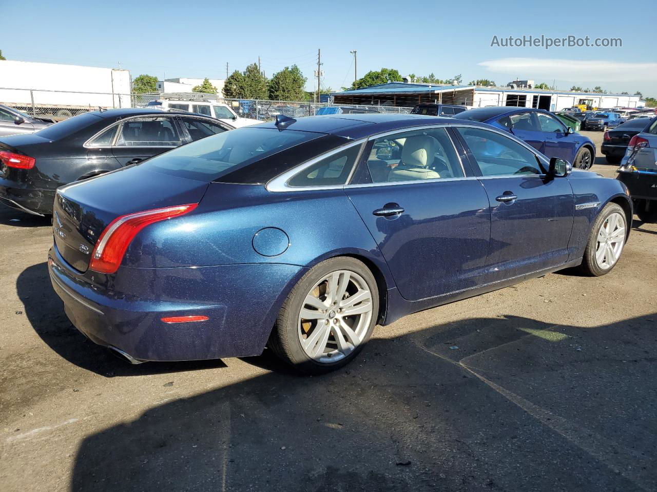 2013 Jaguar Xjl Portfolio Blue vin: SAJWJ2GD2D8V47808