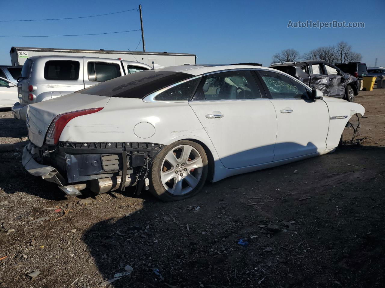 2013 Jaguar Xjl Portfolio White vin: SAJWJ2GD2D8V50031