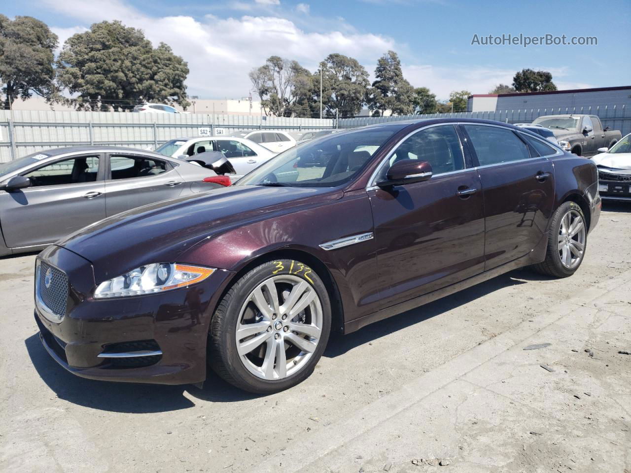 2013 Jaguar Xjl Portfolio Purple vin: SAJWJ2GD3D8V44321