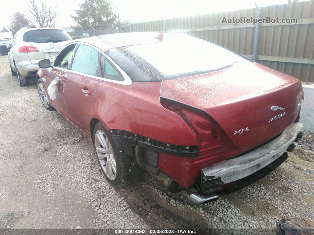 2013 Jaguar Xj Xjl Portfolio Maroon vin: SAJWJ2GD3D8V45002