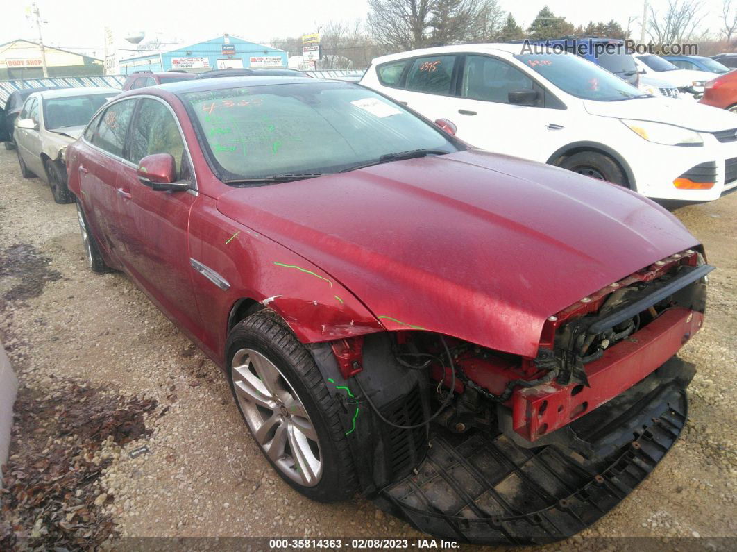 2013 Jaguar Xj Xjl Portfolio Maroon vin: SAJWJ2GD3D8V45002