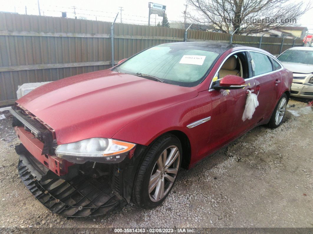 2013 Jaguar Xj Xjl Portfolio Maroon vin: SAJWJ2GD3D8V45002