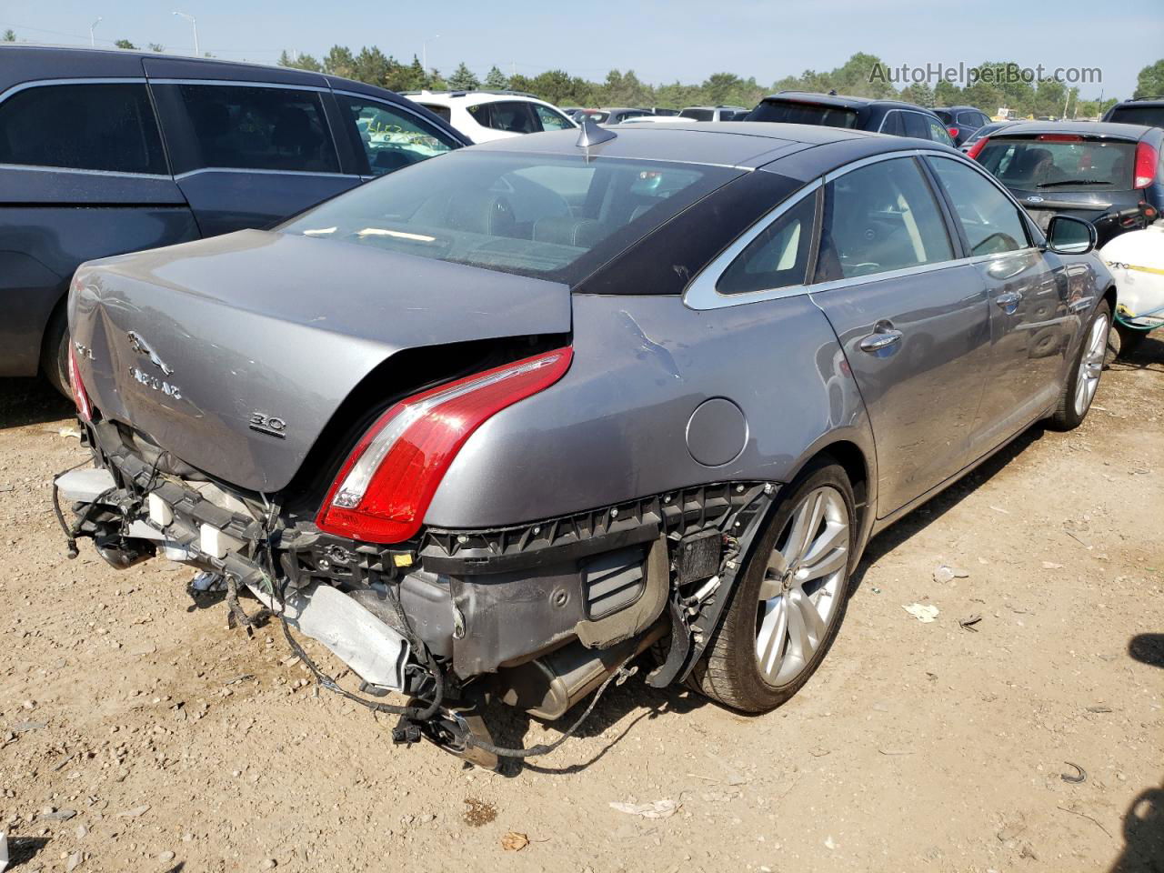 2013 Jaguar Xjl Portfolio Gray vin: SAJWJ2GD3D8V46599