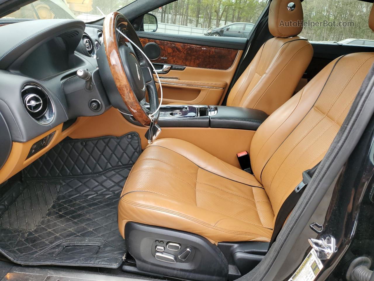 2013 Jaguar Xjl Portfolio Черный vin: SAJWJ2GD6D8V42207