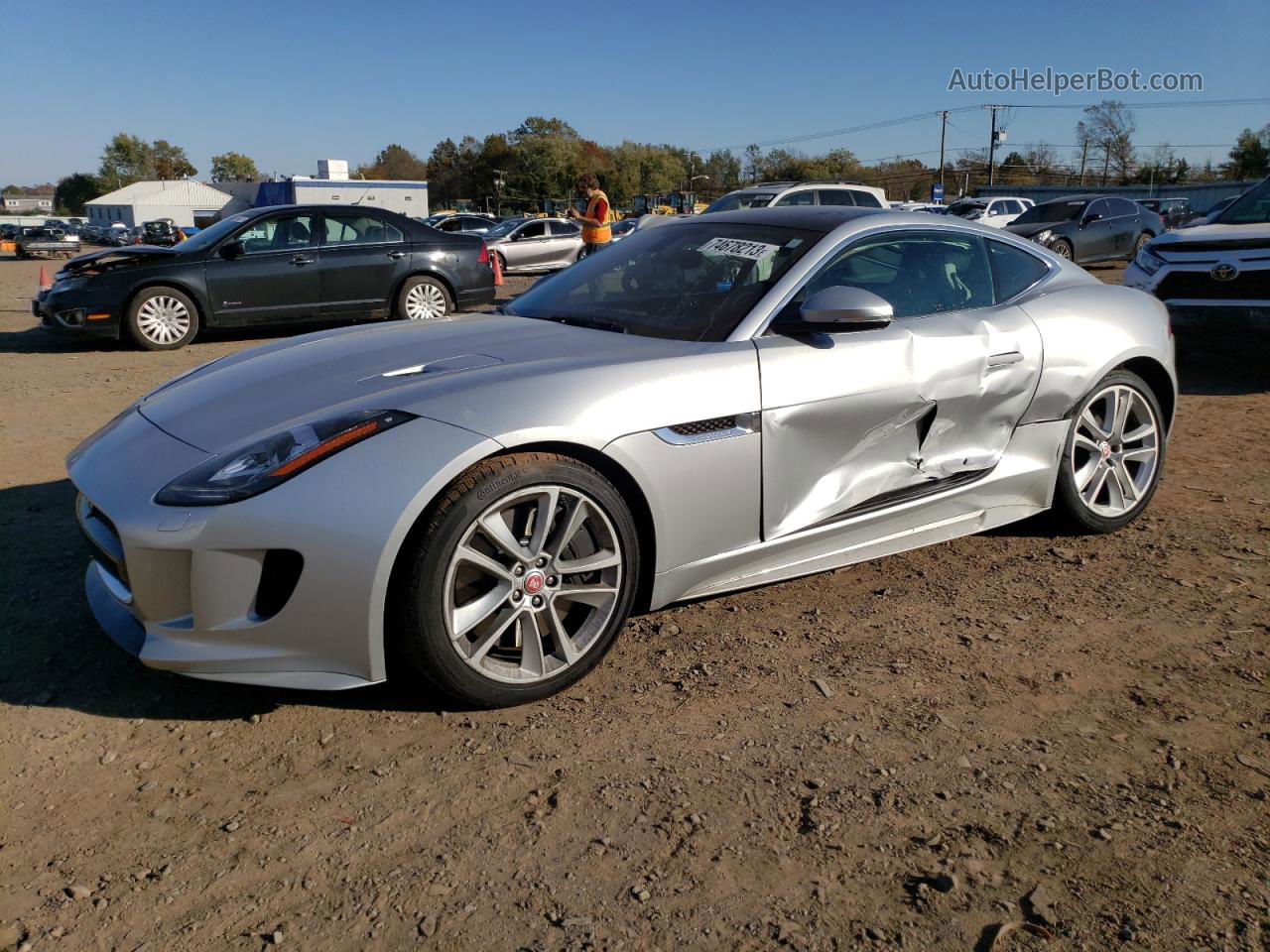 2016 Jaguar F-type S Silver vin: SAJWJ6BV6G8K27810