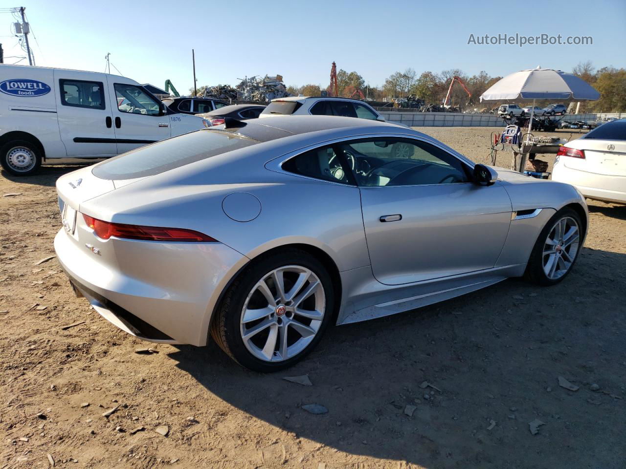 2016 Jaguar F-type S Silver vin: SAJWJ6BV6G8K27810