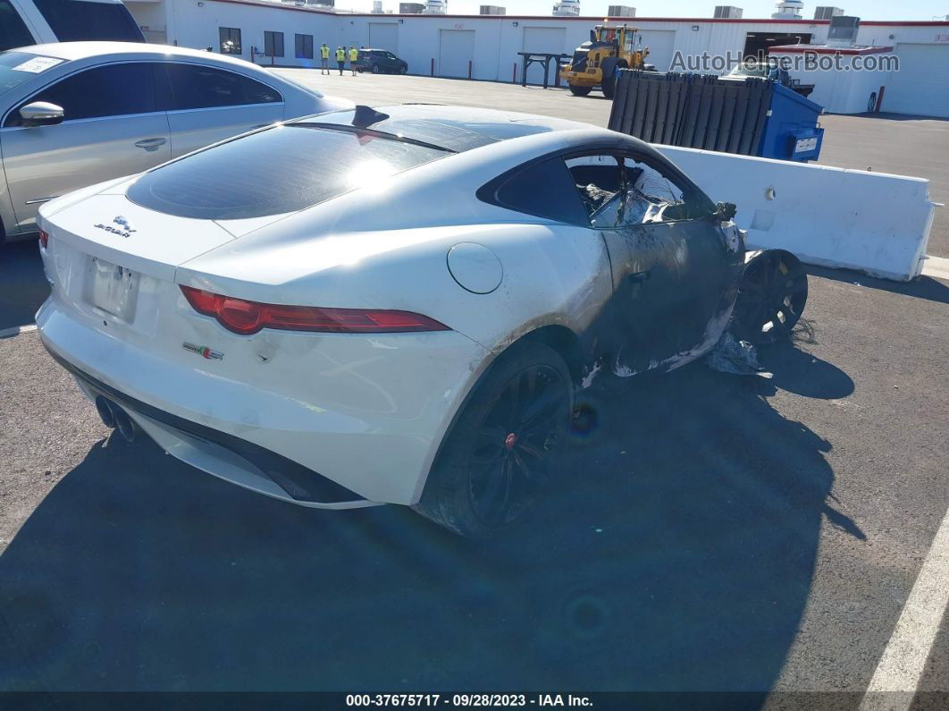 2016 Jaguar F-type S White vin: SAJWJ6BV7G8K30876