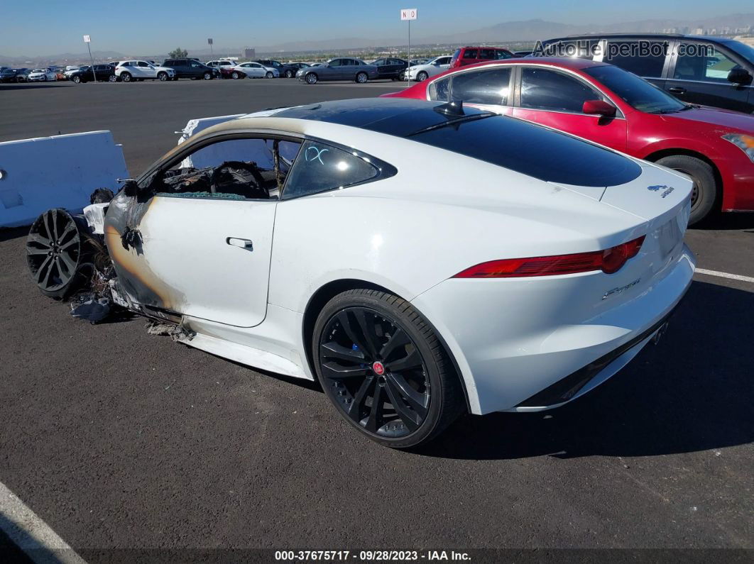 2016 Jaguar F-type S White vin: SAJWJ6BV7G8K30876