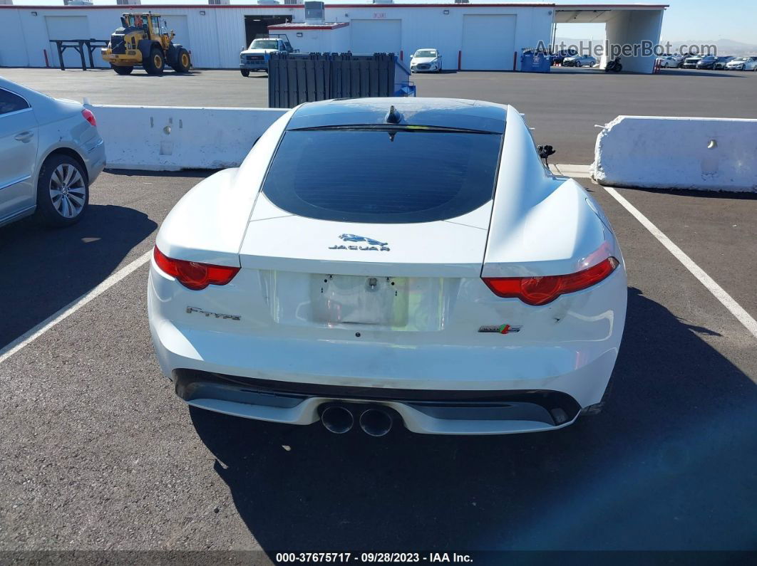 2016 Jaguar F-type S White vin: SAJWJ6BV7G8K30876