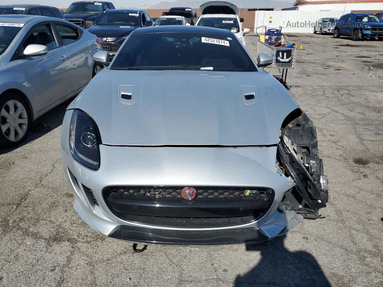 2016 Jaguar F-type R Silver vin: SAJWJ6DL7GMK24109