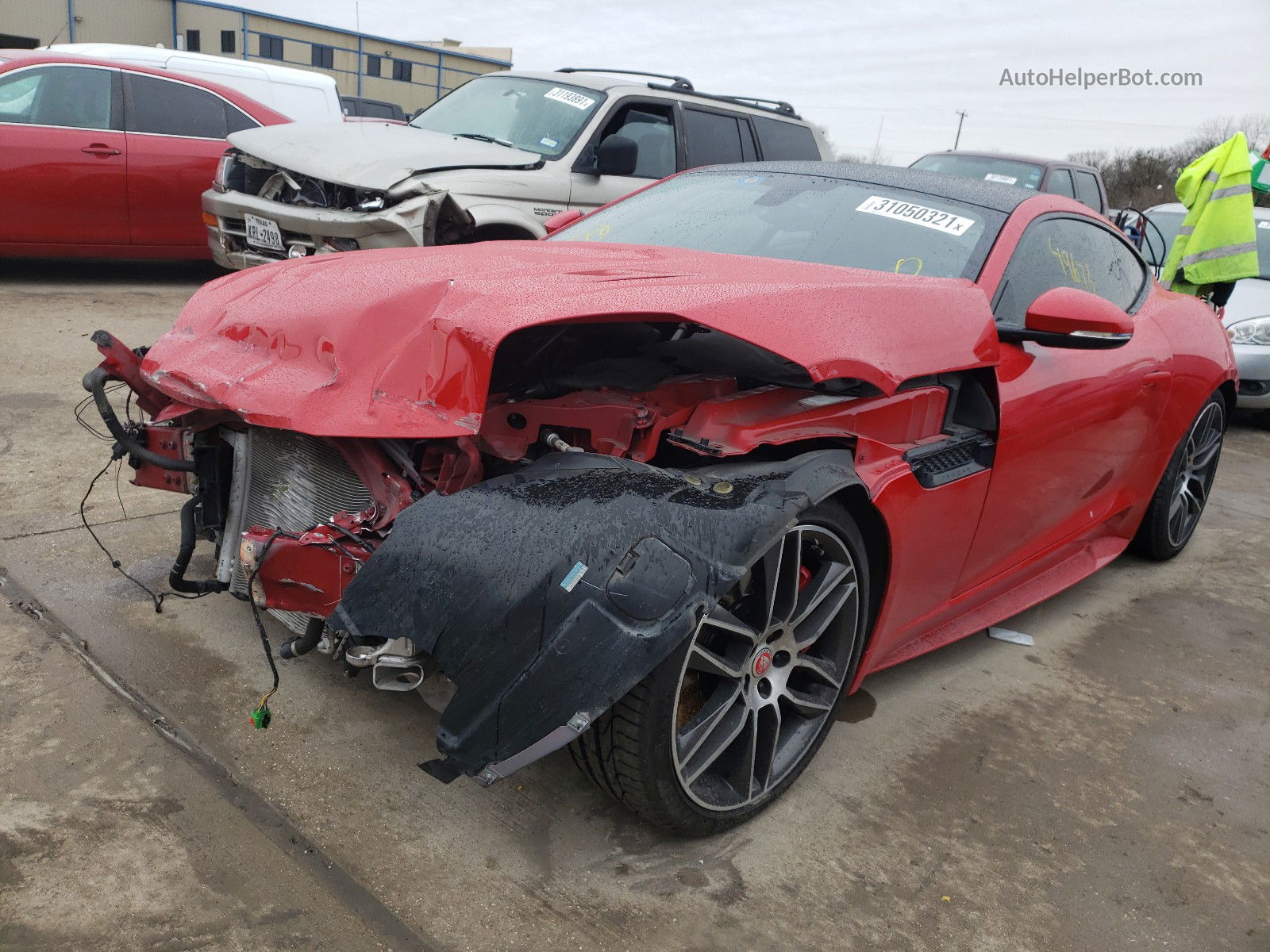 2016 Jaguar F-type R Red vin: SAJWJ6DL8GMK28735