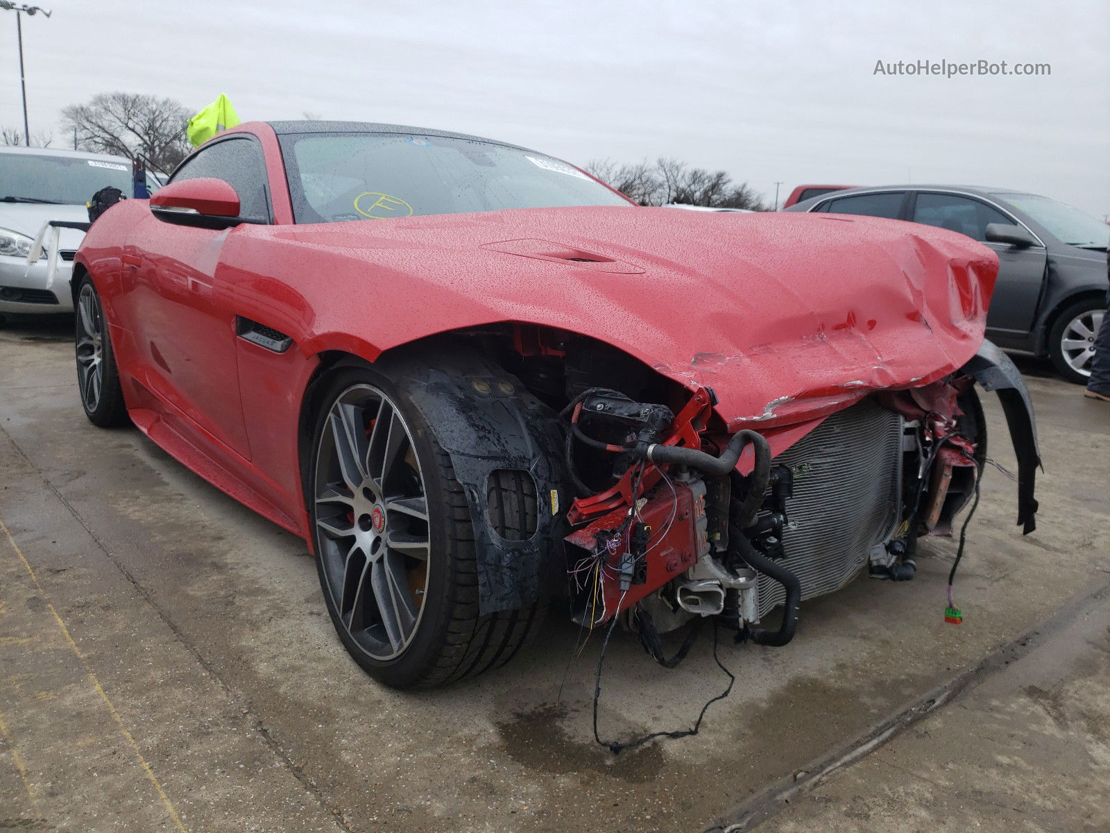 2016 Jaguar F-type R Red vin: SAJWJ6DL8GMK28735