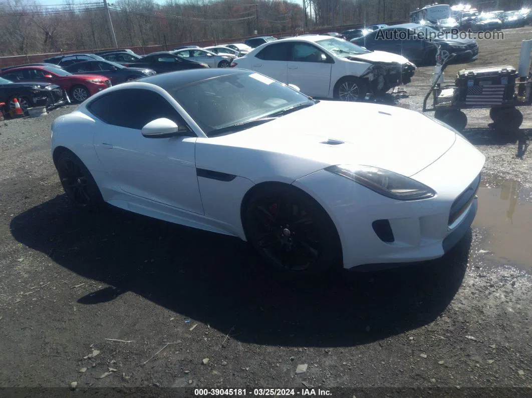 2016 Jaguar F-type R White vin: SAJWJ6DL8GMK30257