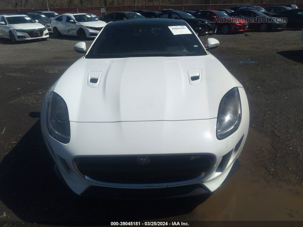 2016 Jaguar F-type R White vin: SAJWJ6DL8GMK30257