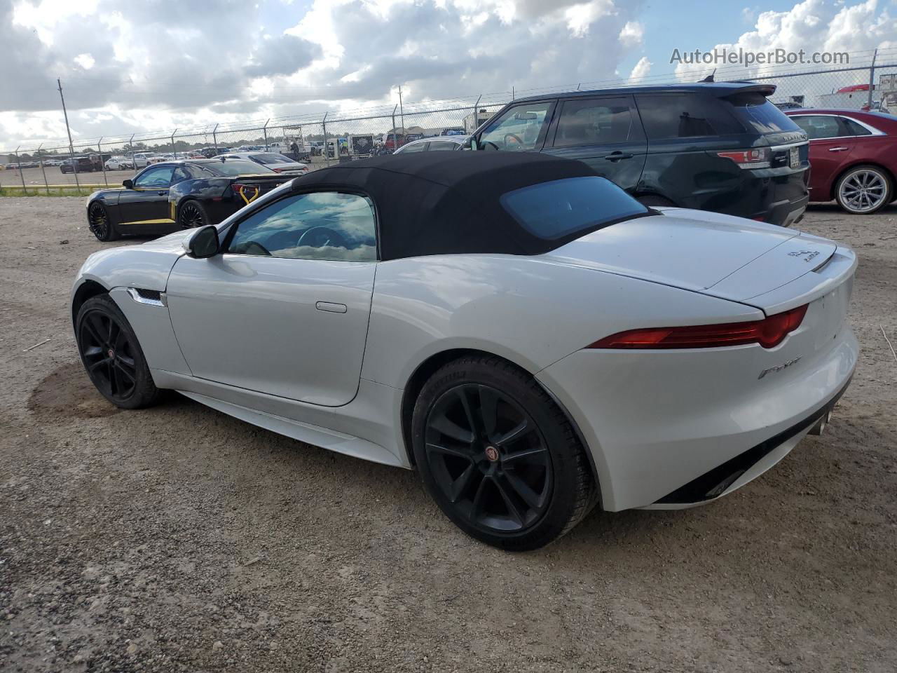 2016 Jaguar F-type S White vin: SAJWJ6FV3G8K26155