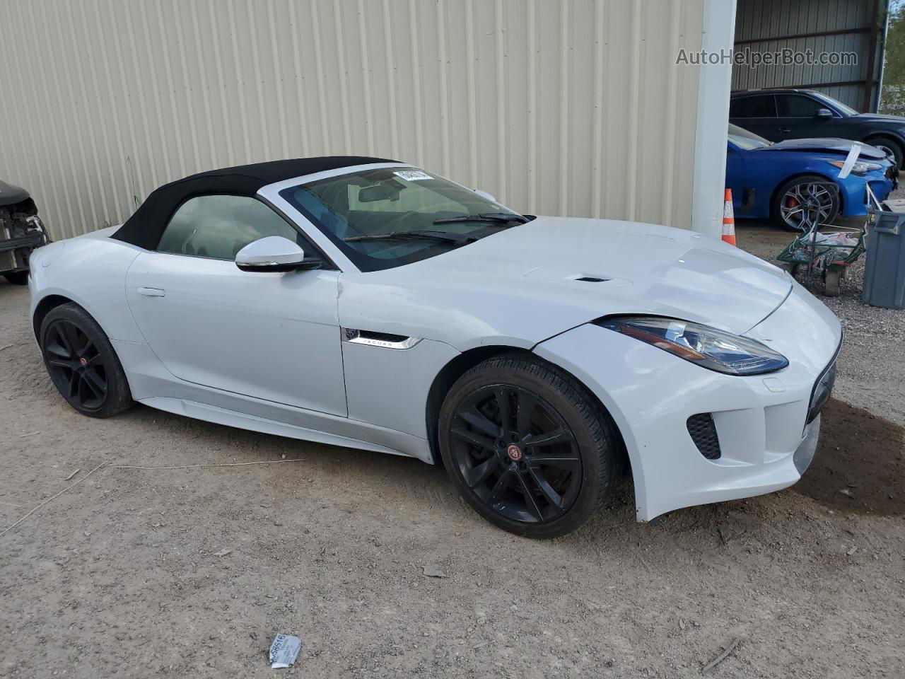 2016 Jaguar F-type S White vin: SAJWJ6FV3G8K26155