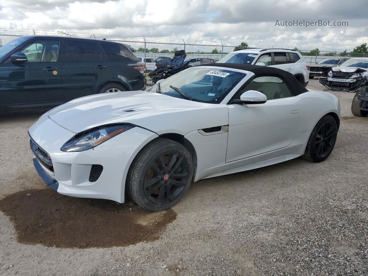 2016 Jaguar F-type S Белый vin: SAJWJ6FV3G8K26155