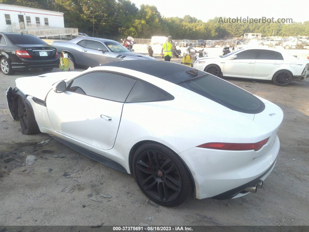 2016 Jaguar F-type R White vin: SAJXJ6DL5GMK26784