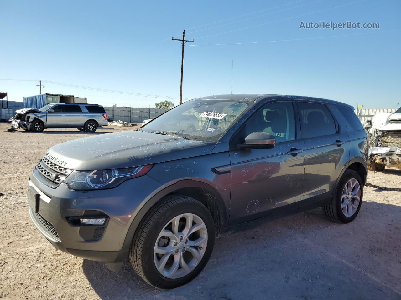 2019 Land Rover Discovery Sport Se Серый vin: SALCP2FX3KH783367