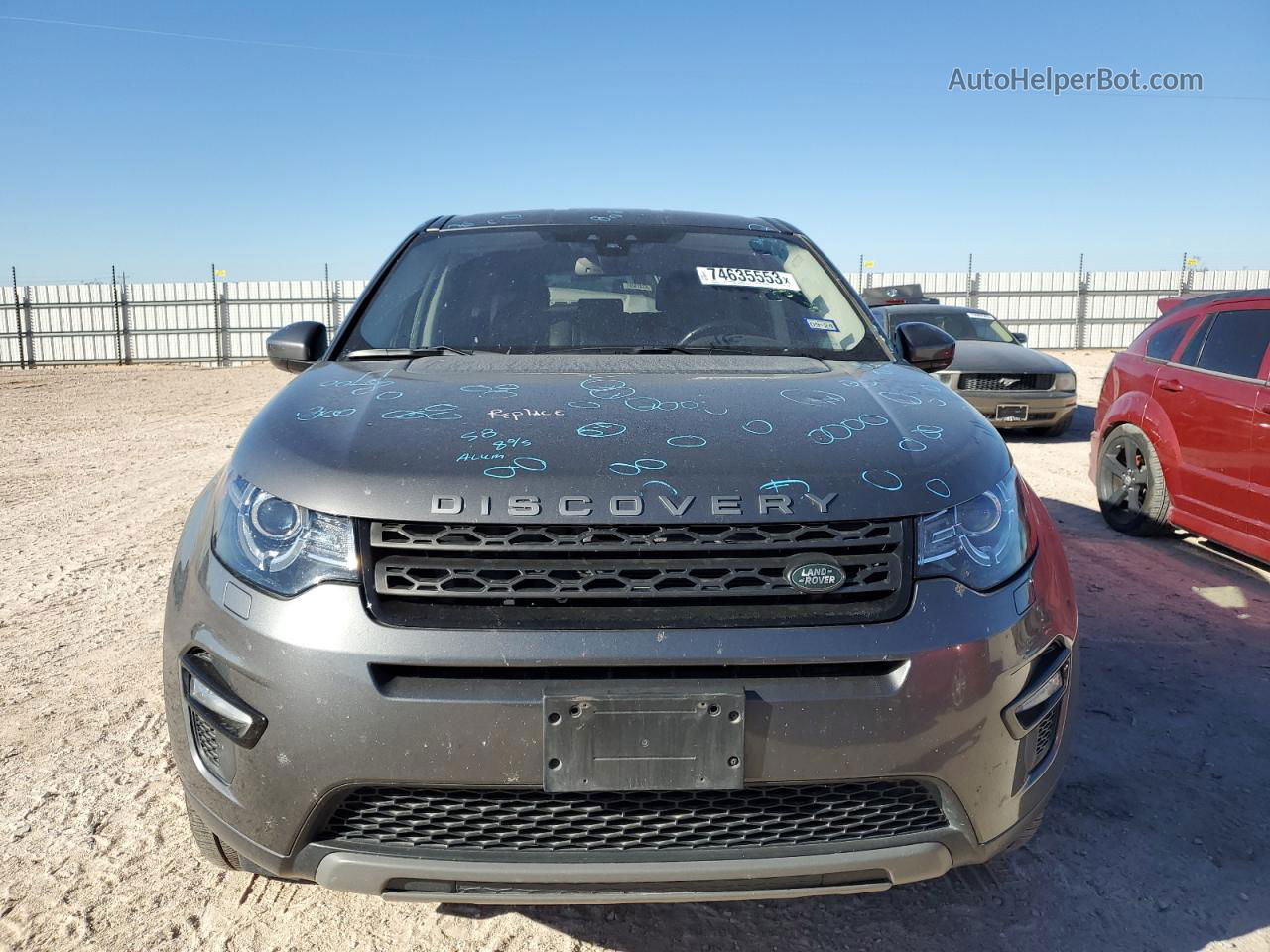 2019 Land Rover Discovery Sport Se Серый vin: SALCP2FX3KH783367