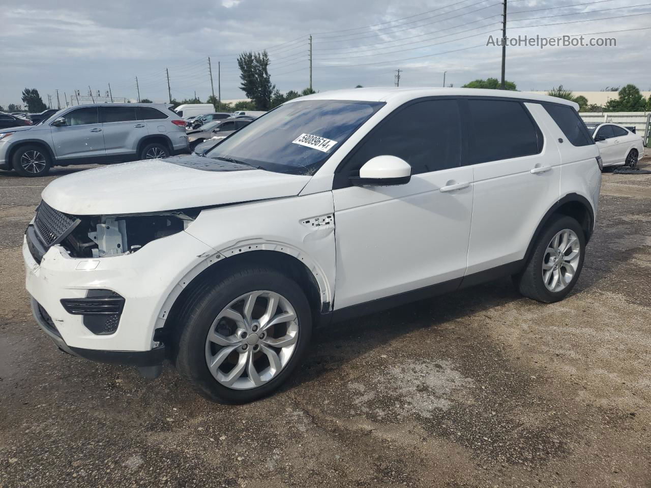 2019 Land Rover Discovery Sport Se White vin: SALCP2FX6KH803854