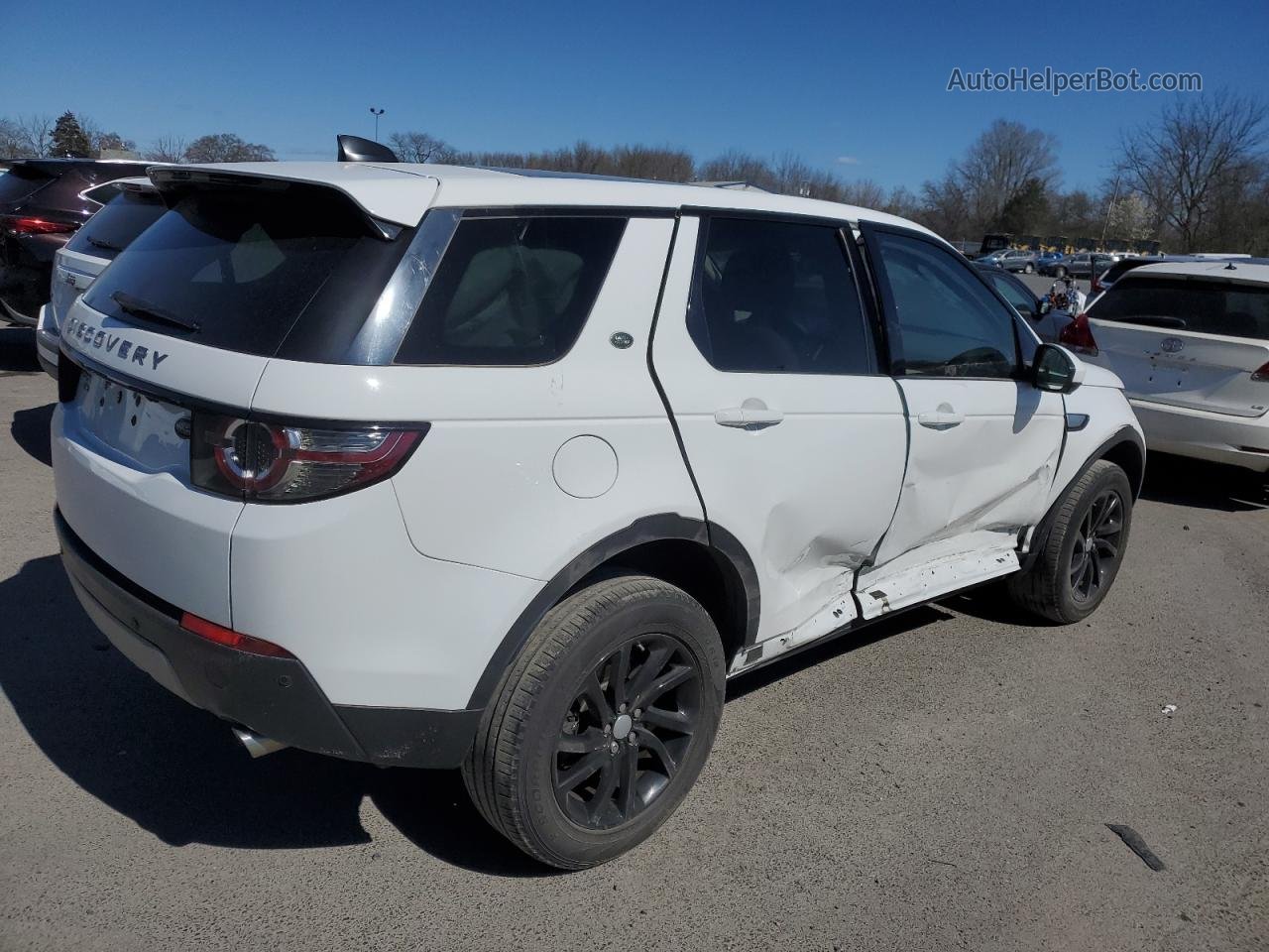 2019 Land Rover Discovery Sport Hse Белый vin: SALCR2FX6KH784376